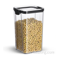 밀가지 저장 항아리 스낵 커피 콩 주방 저장 용기와 밀폐 항아리 음식 등급 플라스틱 밀폐 상자